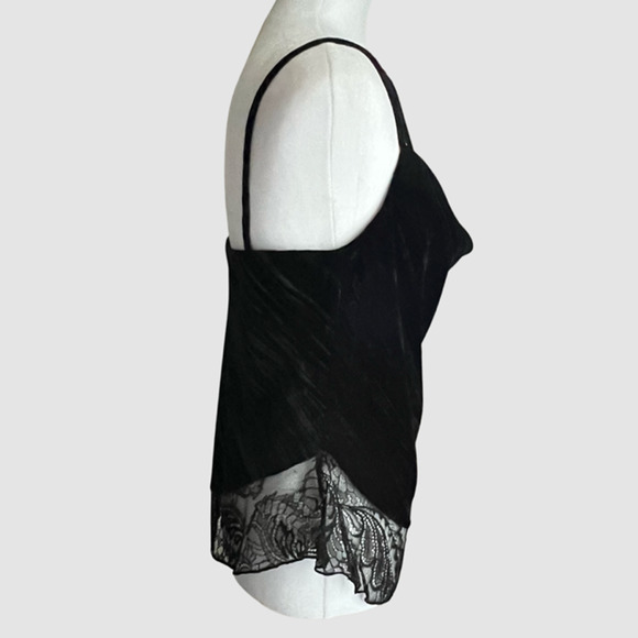 BCBGMaxAzria Nita Velvet Top, Black Beauty, NWT-Size XS - Picture 6 of 14